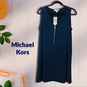 NWT: Michael Kors Front-zip Dress 